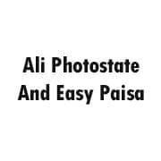 Ali Photostate And Easy Paisa