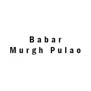 Babar Murgh Pulao